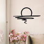 Wallity Sparkle Escultura de Pared de Metal Negra